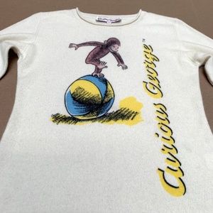 Curious George Cashmere Sweater Ivory